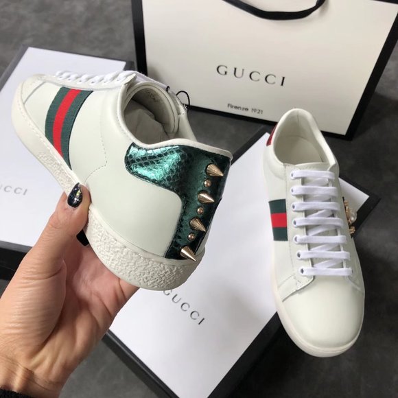 NEWGucci leather casual shoes small white shoes